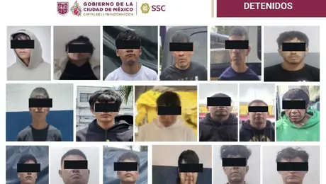 Desmantelan células de La Unión Tepito y la Anti-Unión: 54 detenidos tras operativos de la SSC