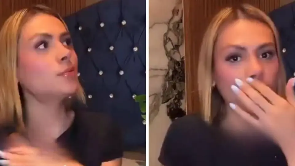 La reacción de "La Beba" se viralizó en redes sociales y generó interés sobre la relación que mantenía con César Gastélum./ Captura de pantalla