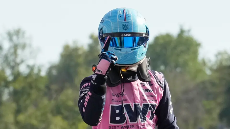 Pierre Gasly celebra su pole | AP