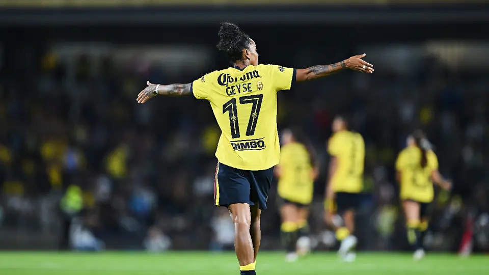 Geyse, jugadora del América, en festejo de gol | MEXSPORT