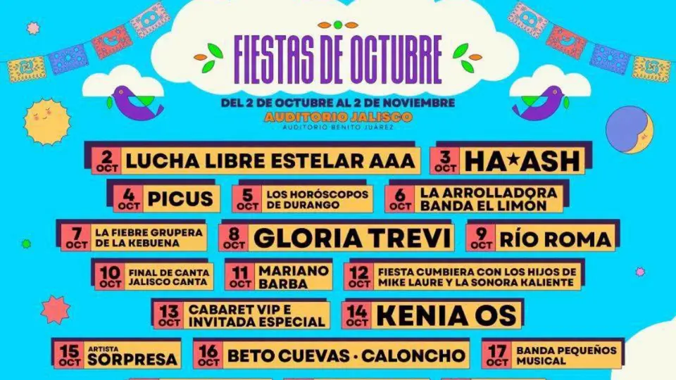 La cartelera reunirá a Carlos Rivera, Ha*Ash, Gloria Trevi, Kenia Os, El Tri, Farruko, Reik y Manuel Turizo, entre muchos otros artistas y agrupaciones / Especial