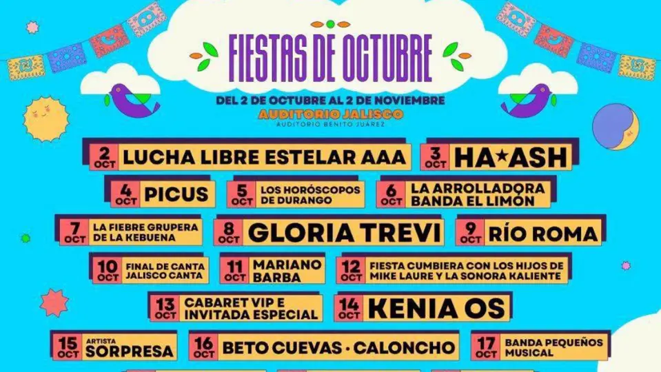 La cartelera reunirá a Carlos Rivera, Ha*Ash, Gloria Trevi, Kenia Os, El Tri, Farruko, Reik y Manuel Turizo, entre muchos otros artistas y agrupaciones / Especial