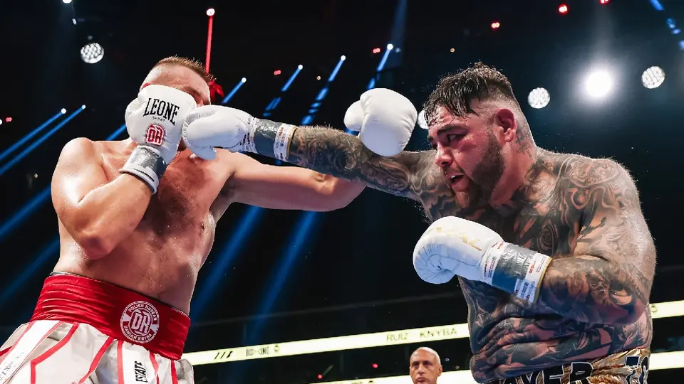 Andy Ruiz ante Knyb | X:@BoxingNewsED