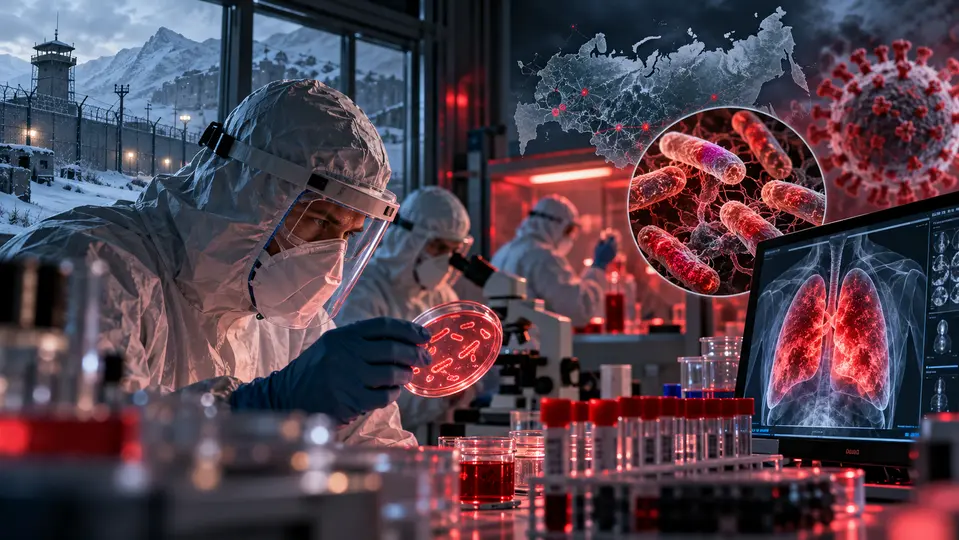 A diferencia del COVID-19, la peste neumónica puede tratarse con antibióticos si se detecta de manera temprana./ IA