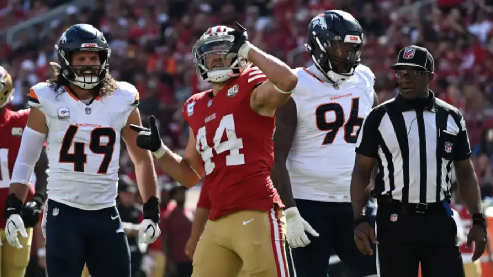 Kyle Juszczyk, jugador de los San Francisco 49ers, en el partido ante los Denver Broncos | AP