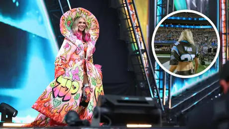Charlotte Flair, la invitada especial de los Carolina Panthers