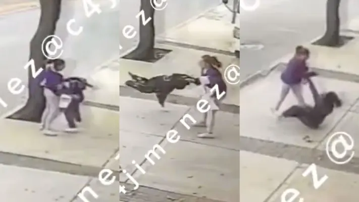 VIDEO: Mamá pierde el control y golpea a su hija de 11 años en plena calle