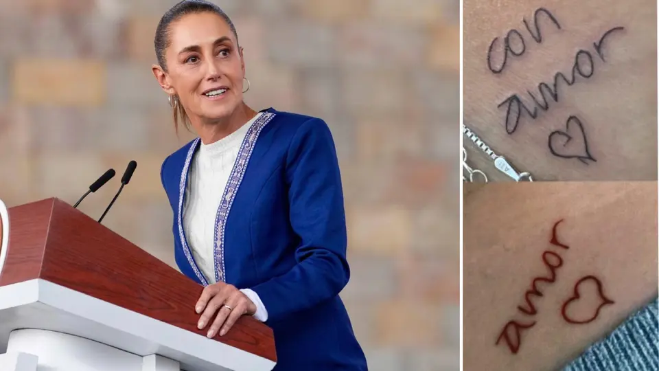 VIDEO: “¡Ay, qué bárbaras!”: Claudia Sheinbaum reacciona a tatuajes inspirados en ella