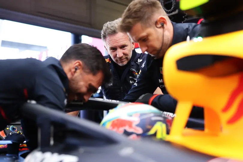 Christian Horner como jefe de equipo de Red Bull, antes de su salida de la escudería | RED BULL