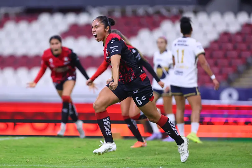Victoria Acevedo celebra ante Pumas en la victoria de la Jornada 7 del Clausura 2026 | IMAGO 7