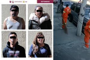 ¡CAYÓ LA LEY! Detienen a falsos ‘barrenderos’ que robaron a familia en San Juan de Aragón