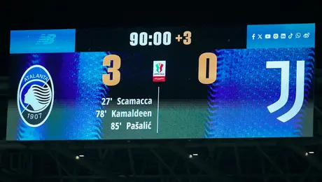 El Atalanta golea a la Juventus y avanza en la Copa Italia