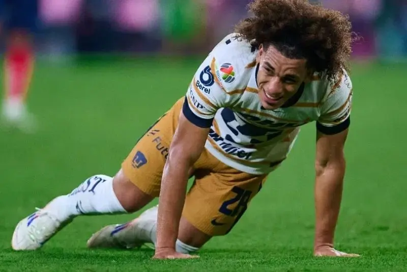 Carrasquilla es baja de Pumas por un par de semanas | MEXSPORT
