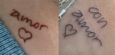Las jóvenes se tatuaron la marca que una vez les hizo la presidenta Claudia Sheinbaum / Especial