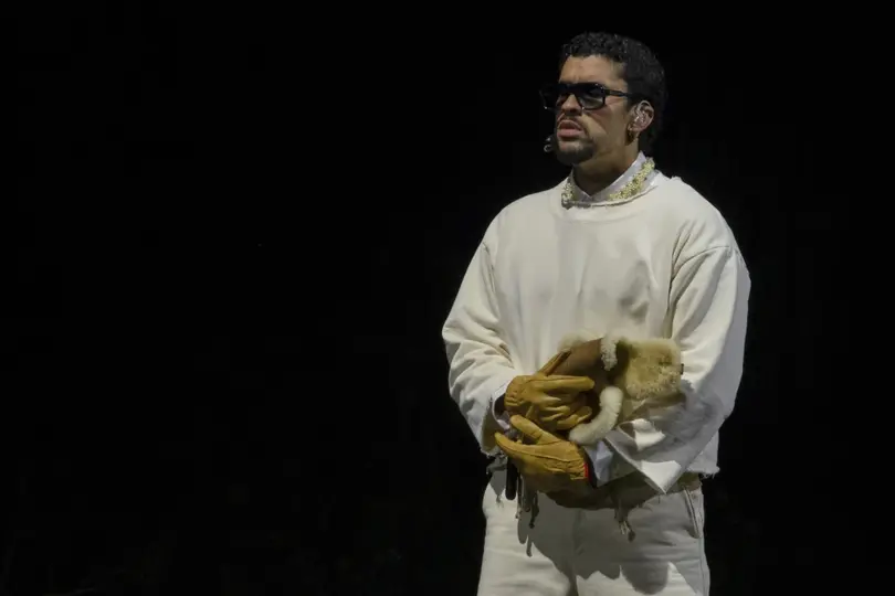 Bad Bunny durante su concierto final en Puerto Rico, su tierra natal, en 2025 | AP