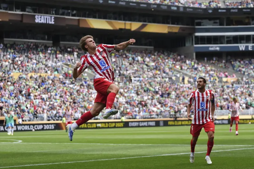 Pablo Barrios con el Atlético de Madrid en el Mundial de Clubes | AP