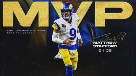 Matthew Stafford gana el MVP de la temporada 2025 | X @NFL