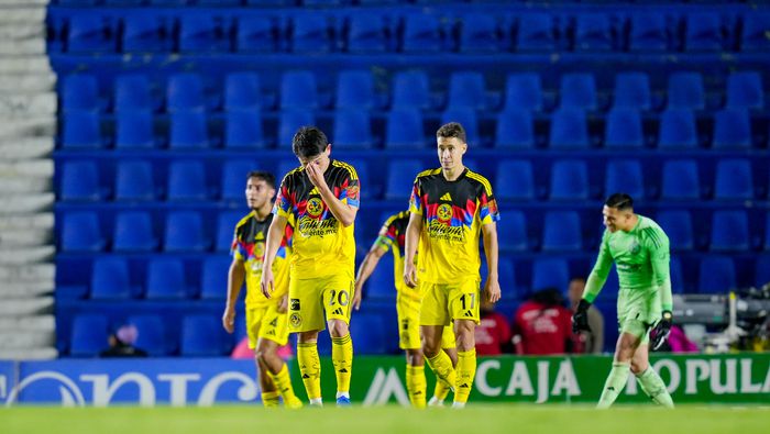 Jugadores de América en lamento contra FC Juárez en el Clausura 2026 de la Liga MX | IMAGO 7