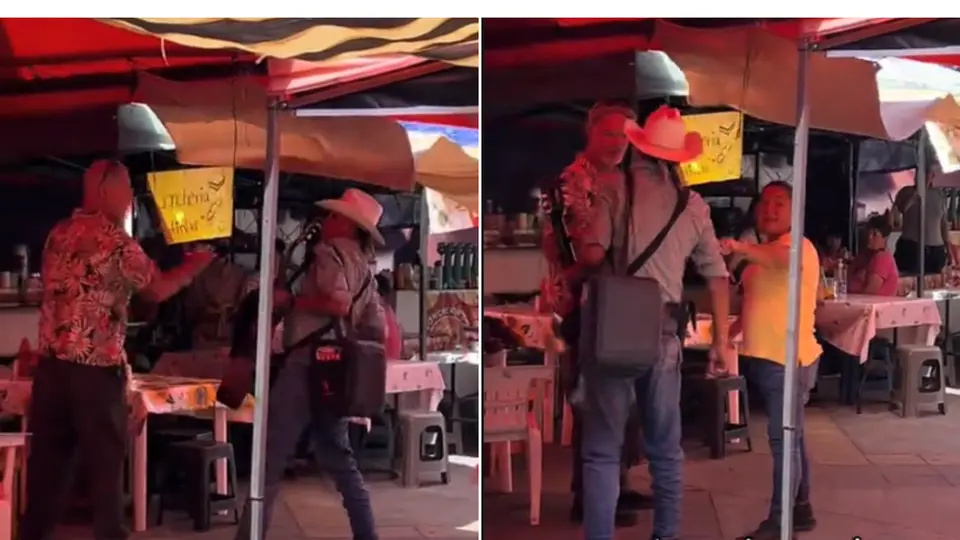 “¡Si no te gusta, BYE!”: turista reclama a músico en tianguis de Nayarit y mujer lo enfrenta | VIDEO