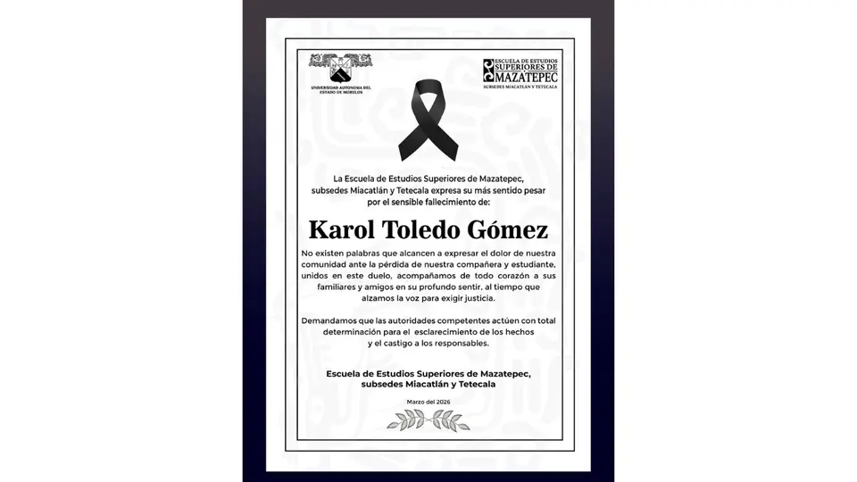 Mensaje de Escuela de Estudios Superiores de Mazatepec.