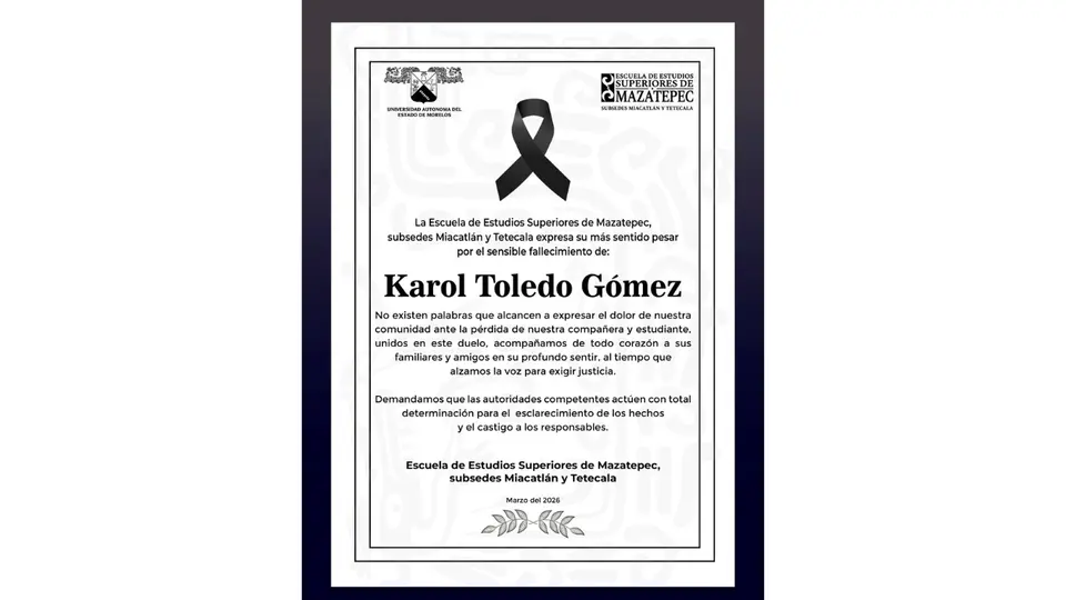 Mensaje de Escuela de Estudios Superiores de Mazatepec.