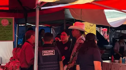 Momentos después autoridades llegaron al sitio. / TikTok: @brragan._