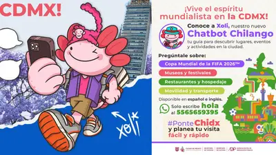 Xoli, el chatbot chilango que será tu guía turística en CDMX para el Mundial 2026