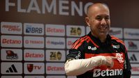 Leonardo Jardim en su presentación con Flamengo | AFP