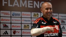Leonardo Jardim en su presentación con Flamengo | AFP