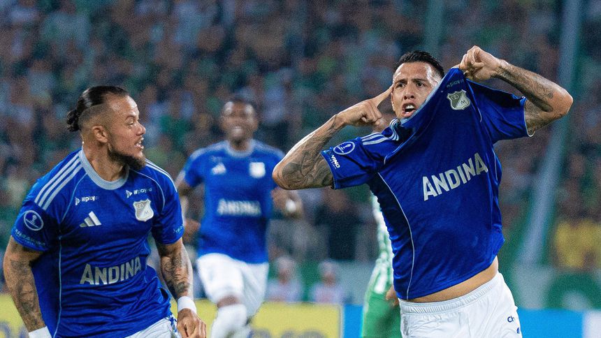 Rodrigo Contreras marcó un gol de antología con Millonarios | X @MillosFCoficial