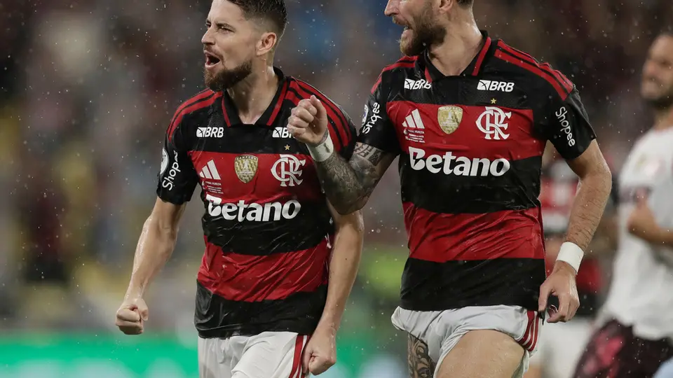 Jugadores de Flamengo en celebración | AP