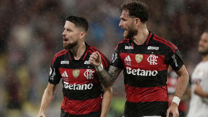 Jugadores de Flamengo en celebración | AP