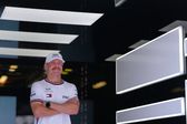 Valtteri Bottas en el hospitality de Cadillac en Australia | AP