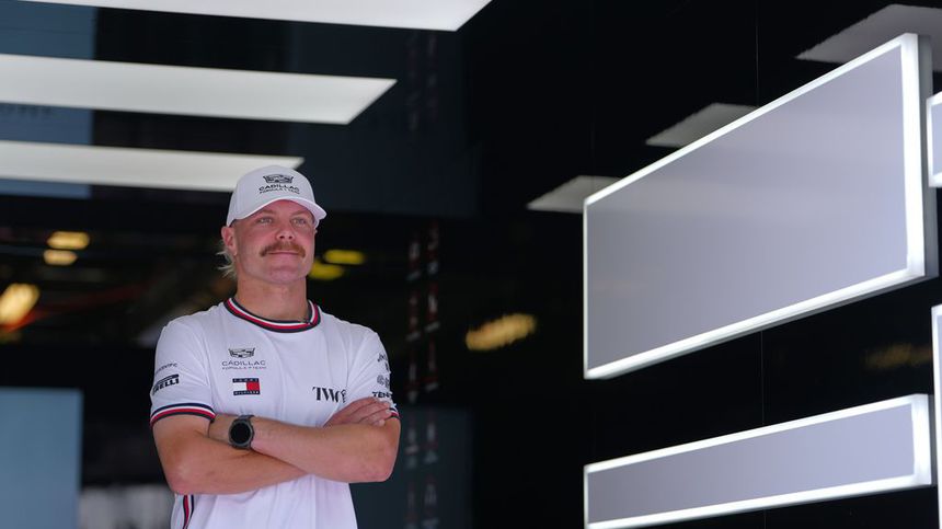 Valtteri Bottas en el hospitality de Cadillac en Australia | AP