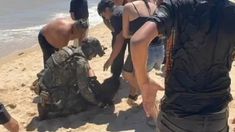 Marino rescata a turista de morir ahogada en Baja California