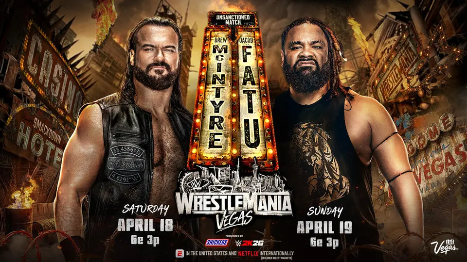 Drew vs Jacob en una lucha que no será sancionada por parte de WWE | wwe.com