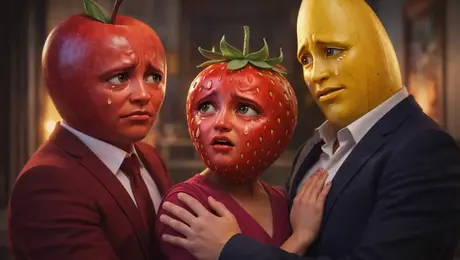 Frutinovelas: el fenómeno viral donde frutas viven romances, engaños e infidelidades