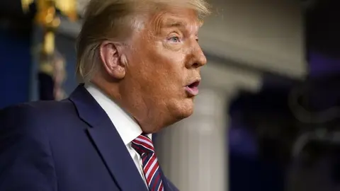 Las declaraciones de Trump ocurren en medio de tensiones por seguridad y combate al crimen organizado entre México y EEUU./ AP
