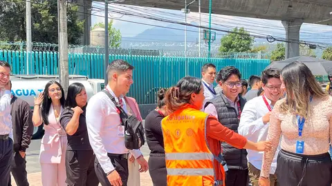 Protección Civil coordinó ejercicios de evacuación y rescate durante el simulacro realizado este miércoles./ Mariana Alcántara