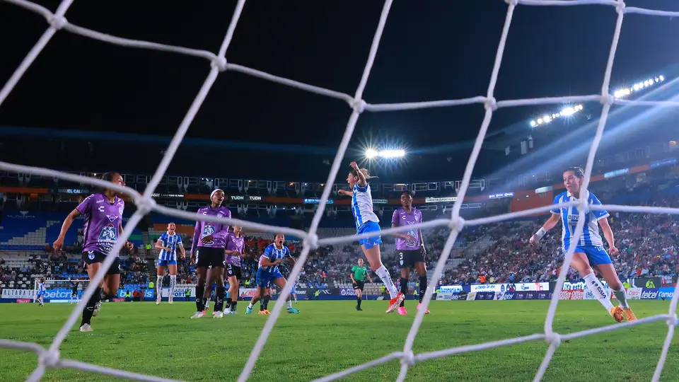 Jugadoras de Rayadas en celebración ante Pachuca en la Semifinal del Clausura 2024 de la Liga MX Femenil | IMAGO 7