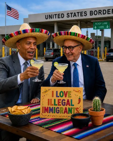 La imagen compartida en X incluye elementos como sombreros, cactus y bebidas, considerados estereotipos de la cultura mexicana. / X: @WhiteHouse