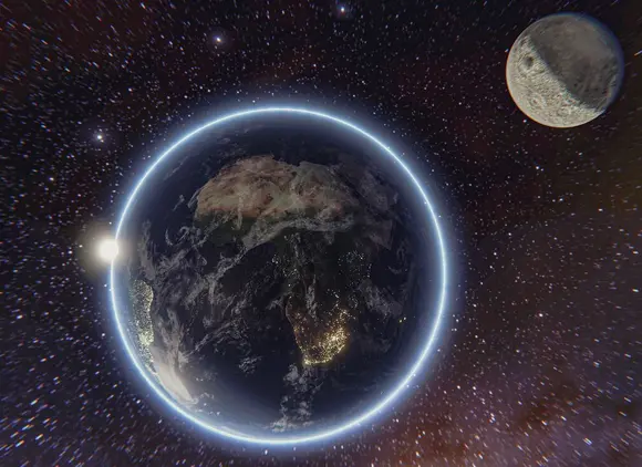 El Planeta Nueve actúa como una especie de “contrapeso gravitacional”, alterando el plano principal del sistema solar / Magnific