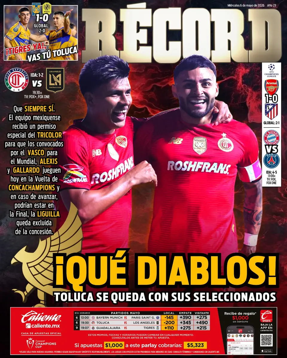 Portada RÉCORD 06 mayo 2026