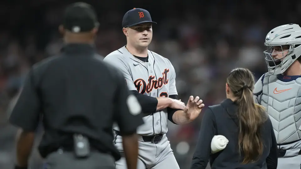 Tarik Skubal sufre lesión en juego de la MLB | AP