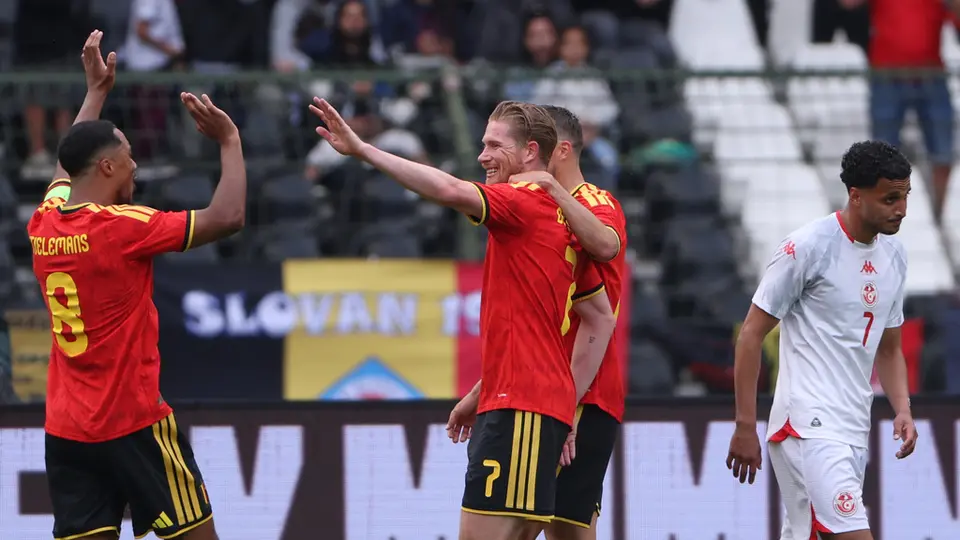 Bélgica tras golear a Túnez | AP