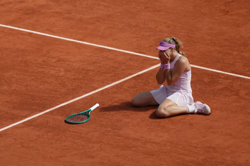 La alegría de Mirra Andreeva  l AP