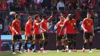Bélgica aplasta a Túnez y llega con todo a la Copa del Mundo