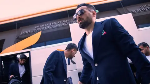 Jugadores de Irán en el aeropuerto de Antalya | AP