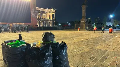 VIDEO: Mexicanos recogen su basura después de ver el México vs Inglaterra