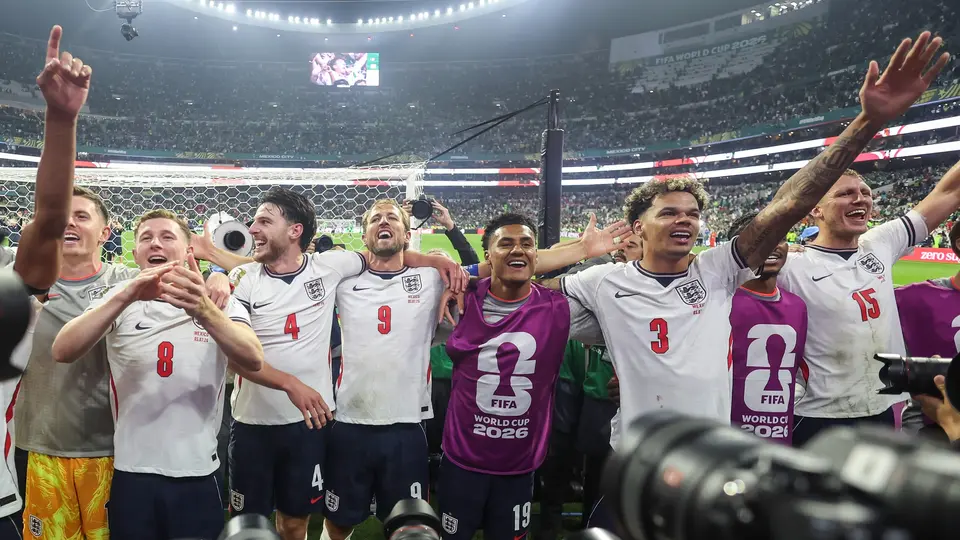 Inglaterra celebrando el 'Aztecazo' | Miguel Potón